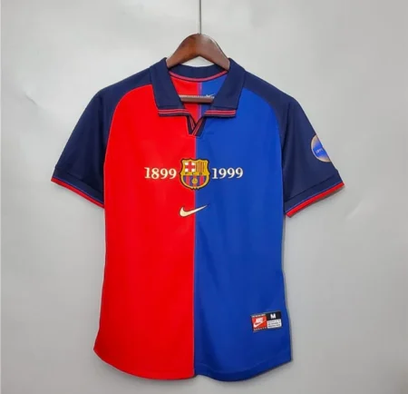 1999 Barcelona Home Jersey - Retro