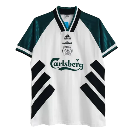 1993/95 Liverpool Away Jersey (White/Green) - Retro