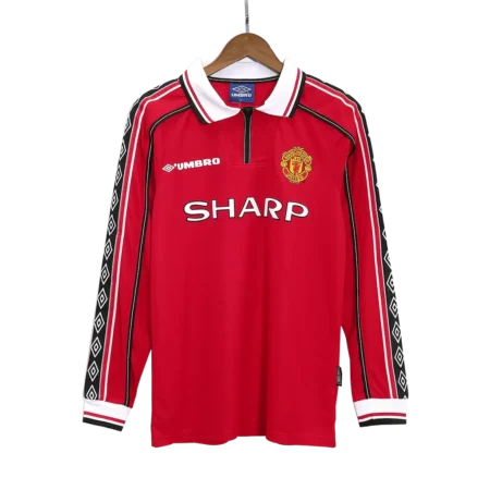 1998-99 Manchester United Home Fullsleeves Jersey - Retro