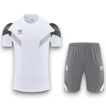Real Madrid Retro Rekive Kit 2025 White ( Jersey+Shorts )