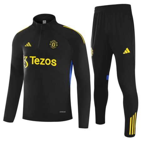 Manchester United Black (AUTHENTIC) Tracksuit
