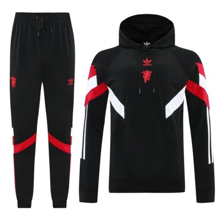 Manchester United Black Hoodie (AUTHENTIC) Tracksuit