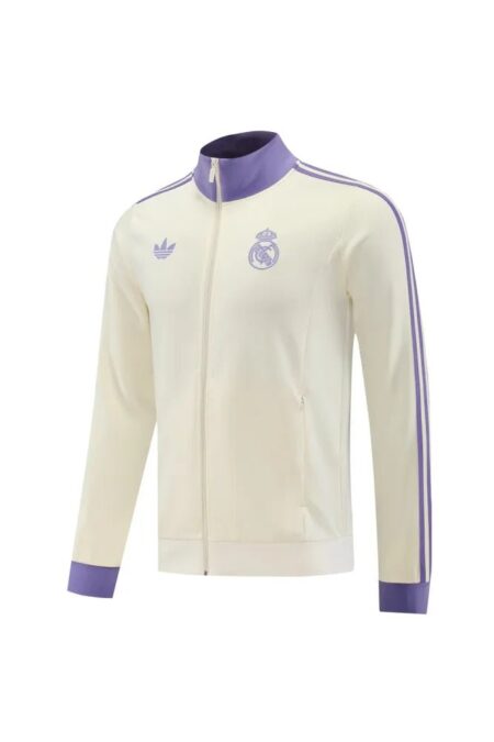 Real Madrid Off white Anthem Jacket (AUTHENTIC)