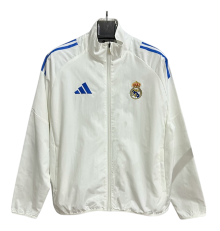 Real Madrid White Windbreaker (AUTHENTIC)