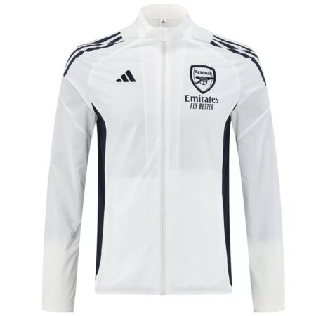 Arsenal White Windbreaker 2025/26 (AUTHENTIC)