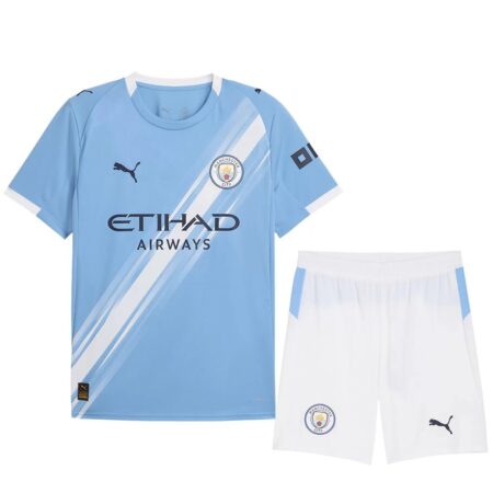 Man City Home set 2025/26 (Jersey + Shorts)