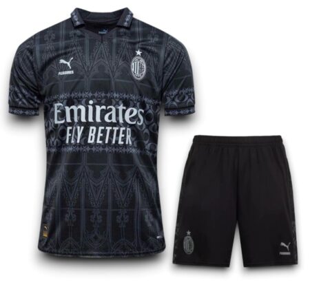 Ac Milan x Pleasures Fourth Black 2023/24 ( Jersey+Shorts)