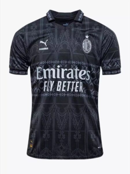 Ac Milan x Pleasures Fourth Black 2023/24 ( Jersey+Shorts)