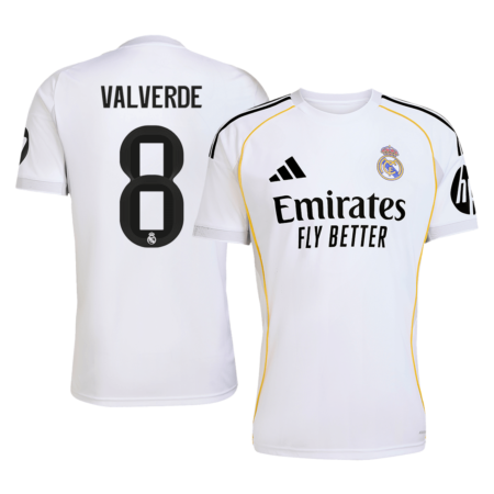Valverde 8 -Real Madrid Home 2025/26 Master quality