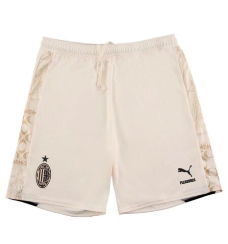 Ac milan cream shorts 2023/24