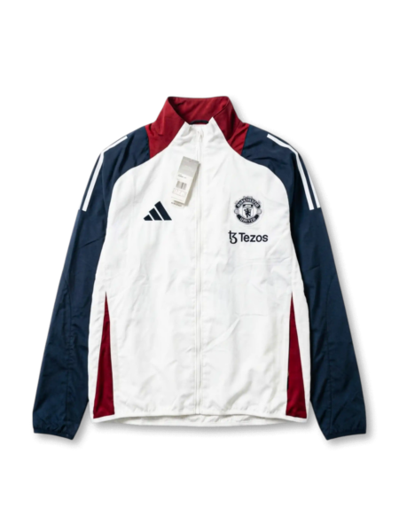 Manchester United White Windbreaker Jacket 2026 (Superior Quality)