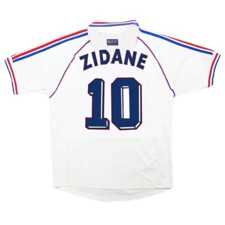 Zidane 10 - 1998 France Away jersey - Retro (Authentic)