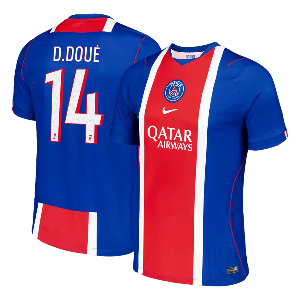 D. Doue 14 - PSG Home 2026/27 - Player version (Authentic) - Image 2