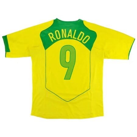 Ronaldo 9 - 2004 Brazil Home jersey - Retro (Authentic)
