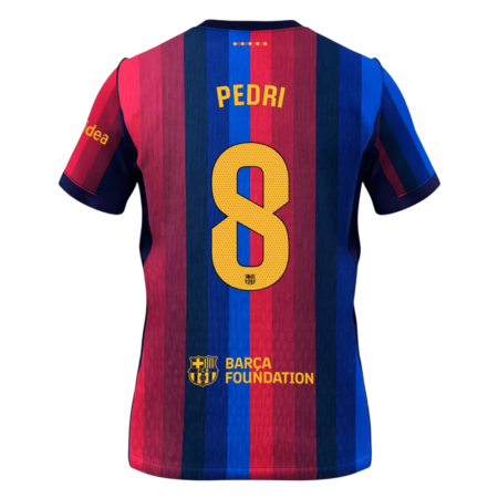 Pedri 8 - FC Barcelona Home 2026/27 - Player version (Authentic) [Laliga Font]