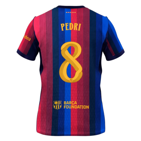 Pedri 8 - FC Barcelona Home 2026/27 - Player version (Authentic) [UCL Font]