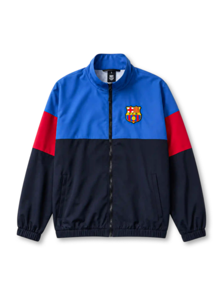 FC Barcelona Light Dark Blue Retro Windbreaker Jacket 1899 (Authentic)