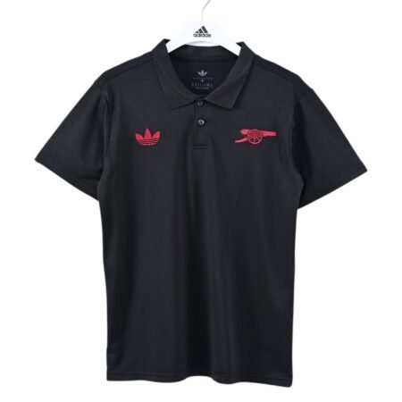 Arsenal Black Polo - Master Quality (Superior Quality)